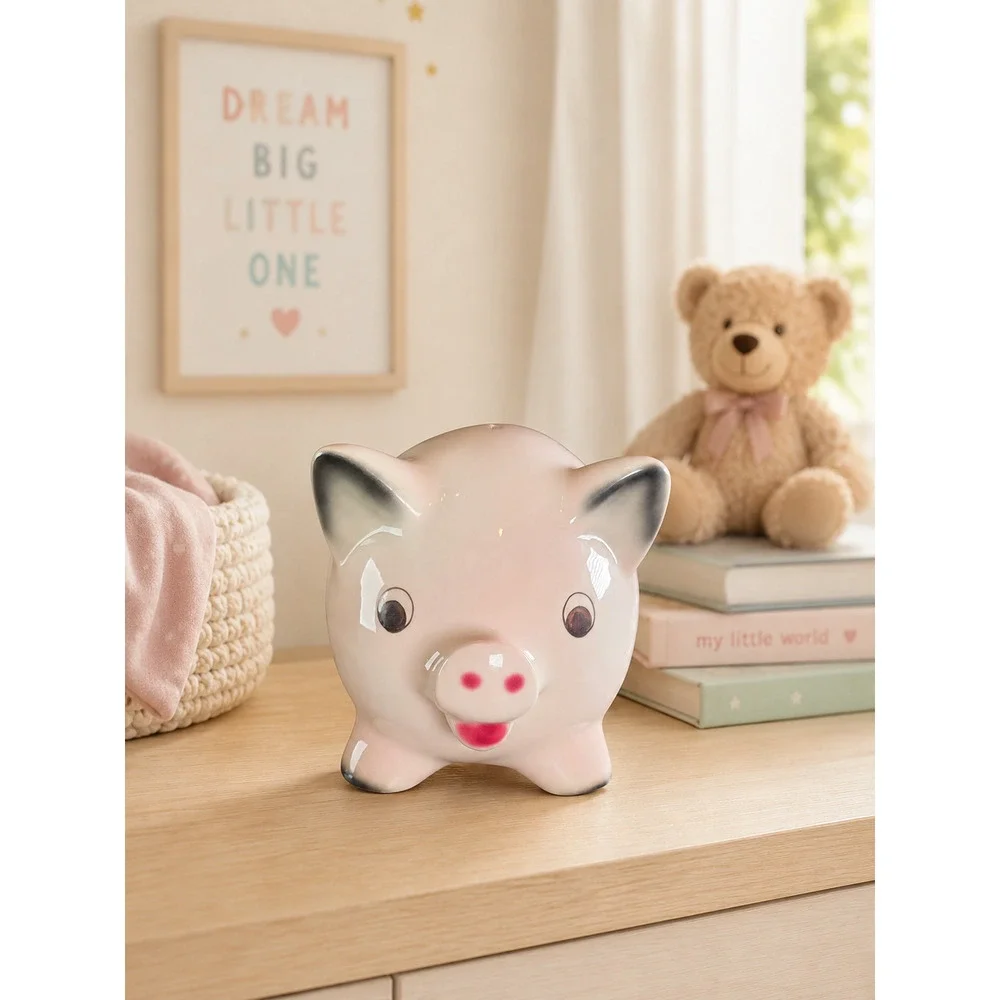 Goebel West Germany 1962 Pink Pig Bank 7.5